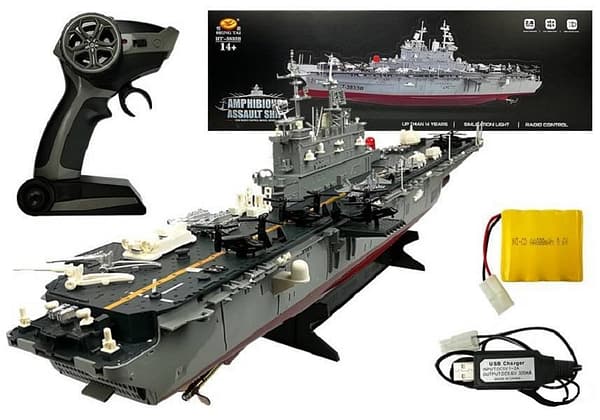 2.4GHz RC Warship Radio Remote Control RTR Battleship Aircraft Carrier Gray 